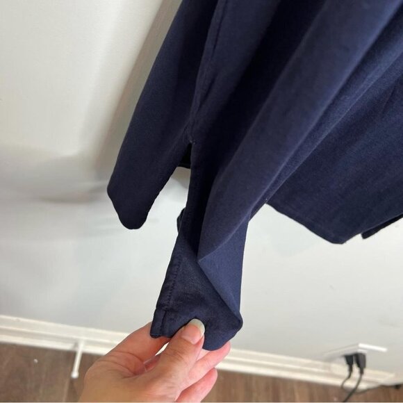 J Crew Factory Womens Size XXS Sleeveless Pocket Dress Navy Blue Tank Casual - Picture 3 of 10